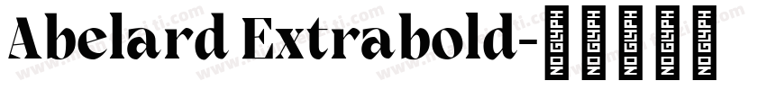 Abelard Extrabold字体转换